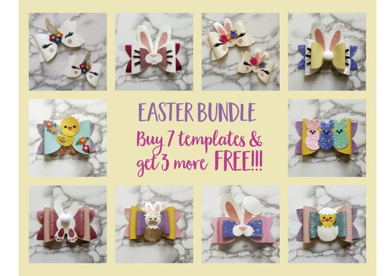 bow template cricut easter svg bundle bow templates bundle easter svg bows