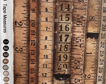 Tape measure Dapper 1 yard cut for quilters by Tim Holtz of Eclectic Elements for Free Spirit Fabrics