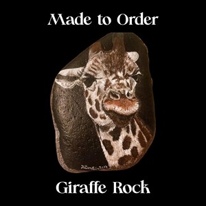 Hand Painted Rocks Stone - Wildlife Giraffe - Giraffe Painted on Rock - African Art - Collectible African Giraffe Art -  Etsy CobbledArt