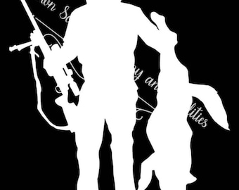 May include: A white silhouette of a person holding a rifle and a rabbit with the text "Down South" and "City and Country" on the image.