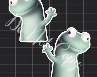 Lizard vinyl stickers (set of 2)