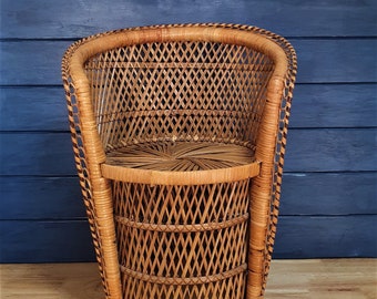 Woven Wicker Child's Chair
