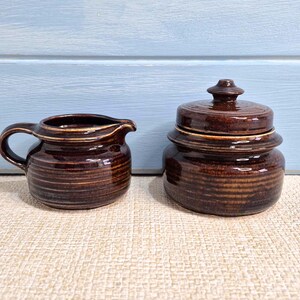 Arabia Milk Jug Creamer And Sugar Bowl ( KAARNA Bark )