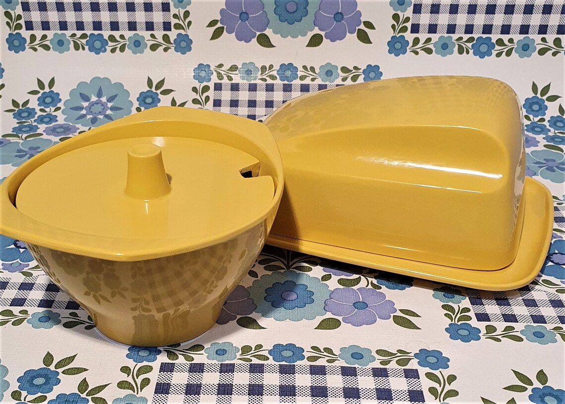 Bessemer Butter Dish And Sugar Bowl Etsy