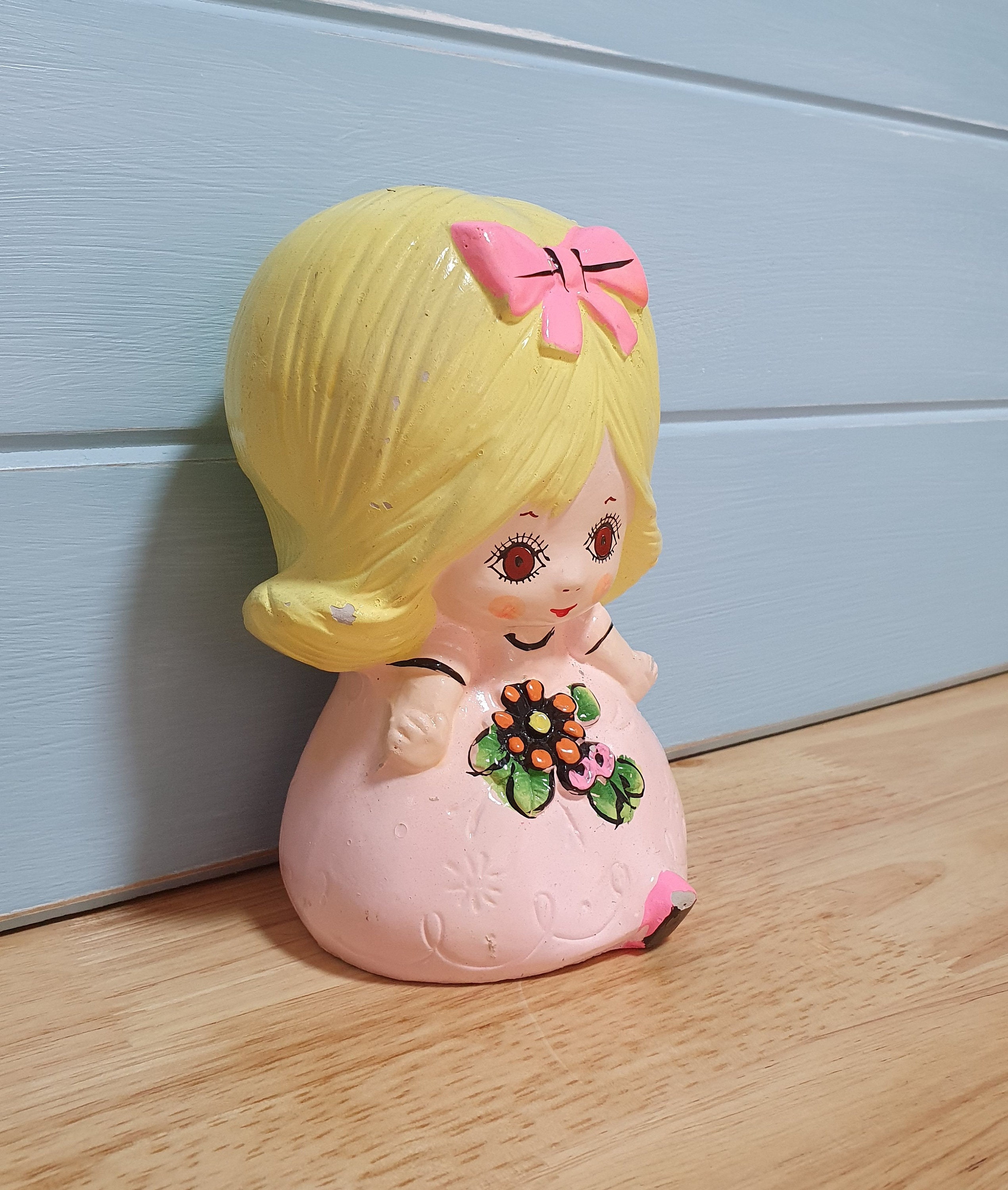 Retro Little Girl Money Box Etsy Australia