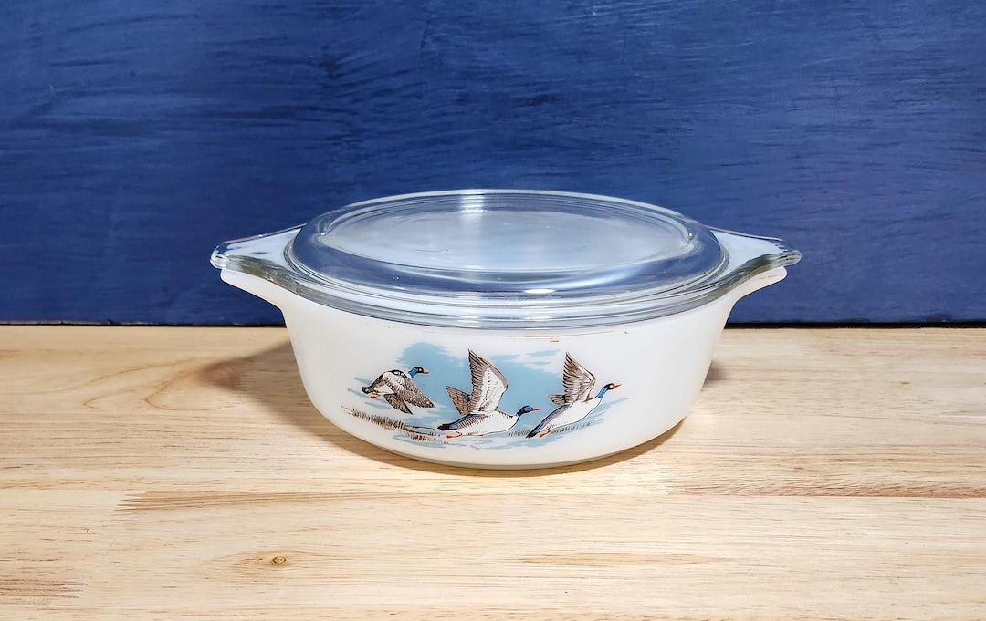 JAJ Pyrex Bake and Serve Set ( Wild Fowl ) - Etsy