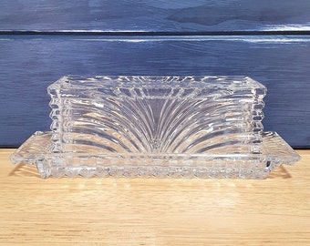 Crystal Glass Butter Dish