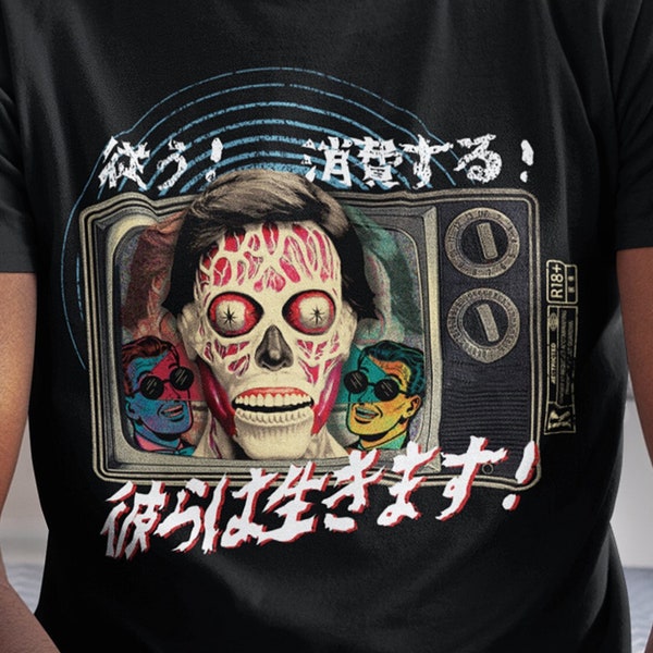 ¡Están vivos! Camiseta de terror con lavado de cerebro