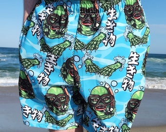 The Creature From The Black Lagoon Swim Trunks