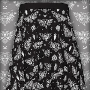 Death Moth Skater Skirt