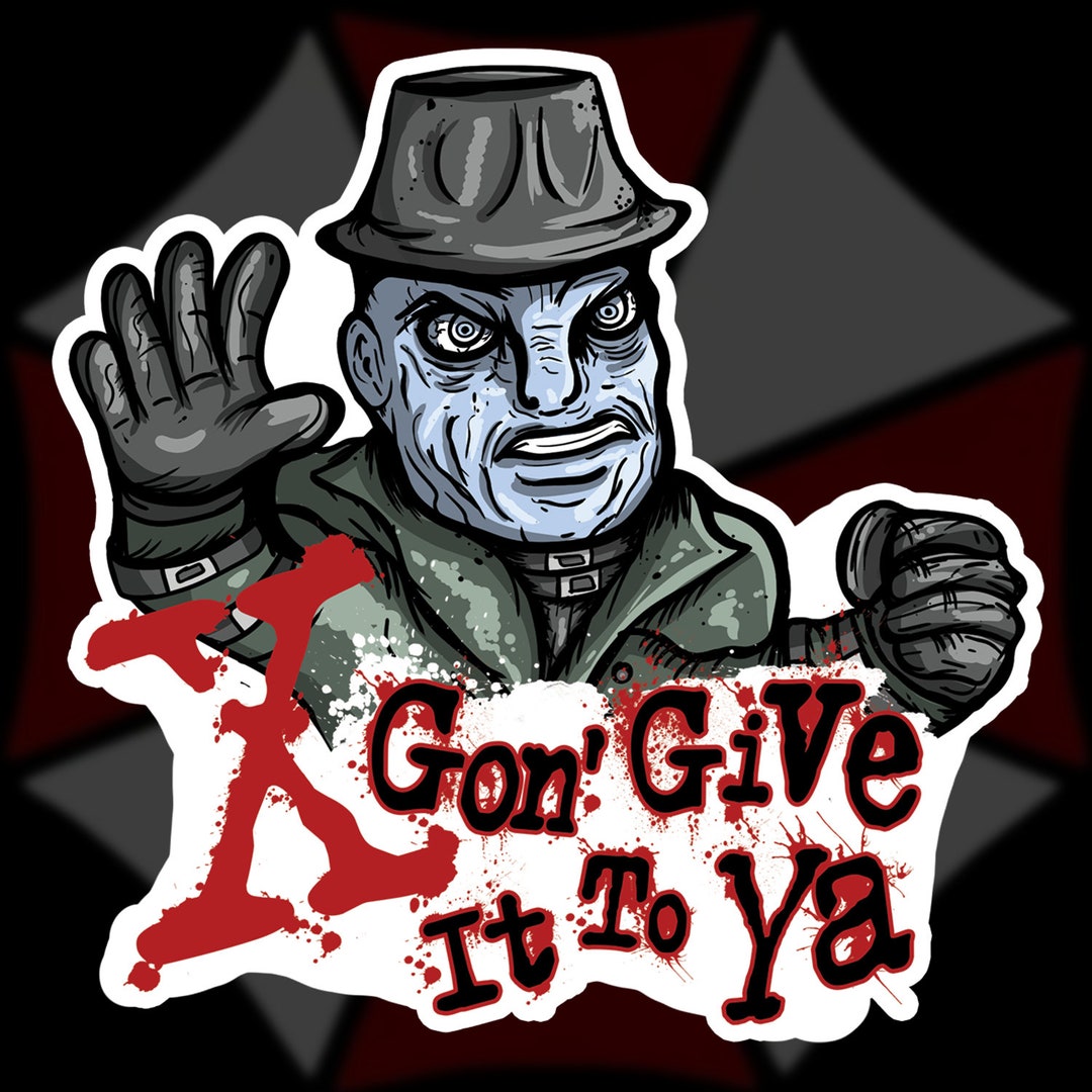 Resident Evil. Mr. X, X Gonna Give It to Ya Die Cut Vinyl Sticker - Etsy