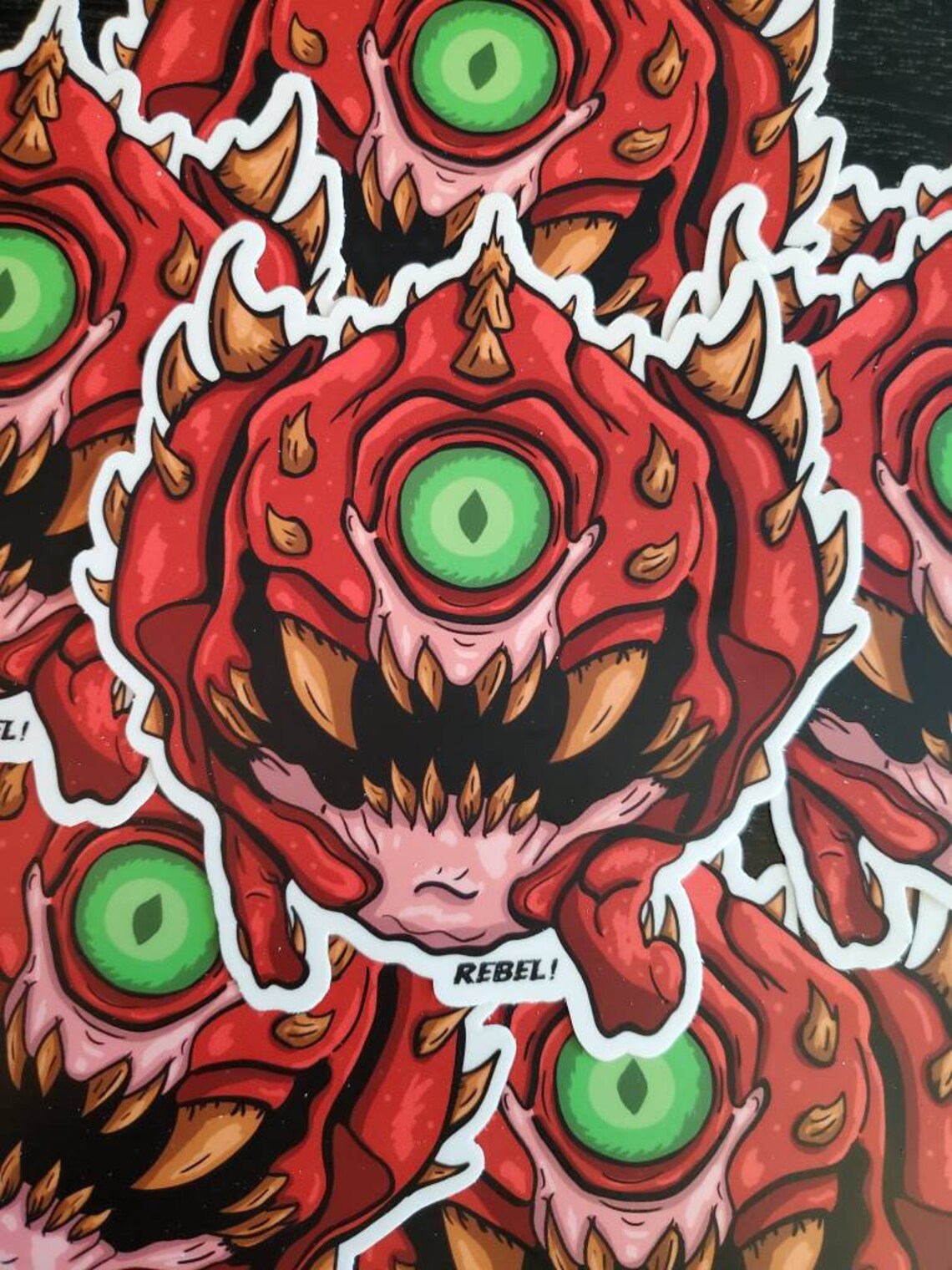 Cacodemon Doom Eternal Die Cut Vinyl Sticker Etsy