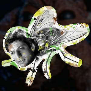 The Fly Jeff Goldblum Brundlefly Die Cut Sticker