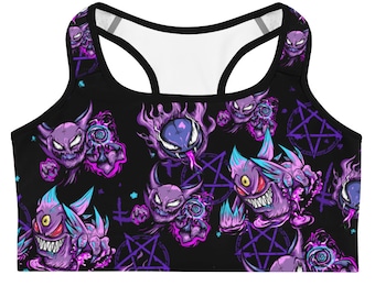 Lavender Town Ghosts Sports bra