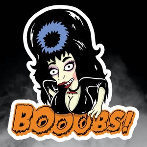 Elvira Möpse! Gestanzter Vinyl-Aufkleber