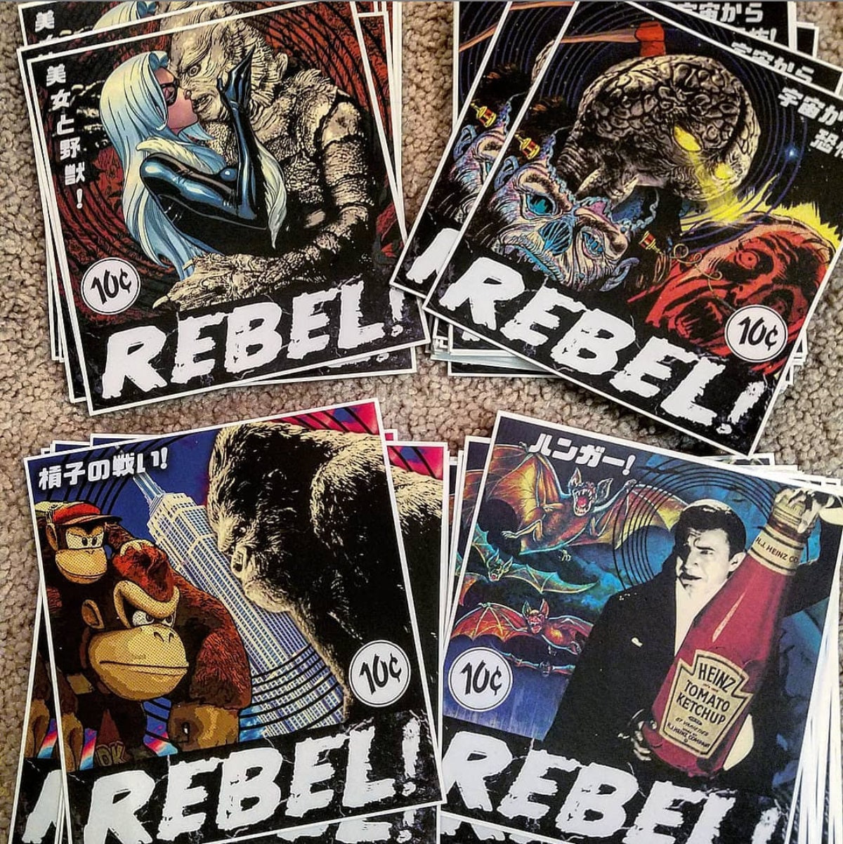 Rebel Classic Horror Series The Creature From The Black Lagoon Vinyl Sticker Rebel Classic Horror Series The Creature From The Black Lagoon Vinyl Sticker