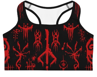 Bloodborne Runes Sports bra