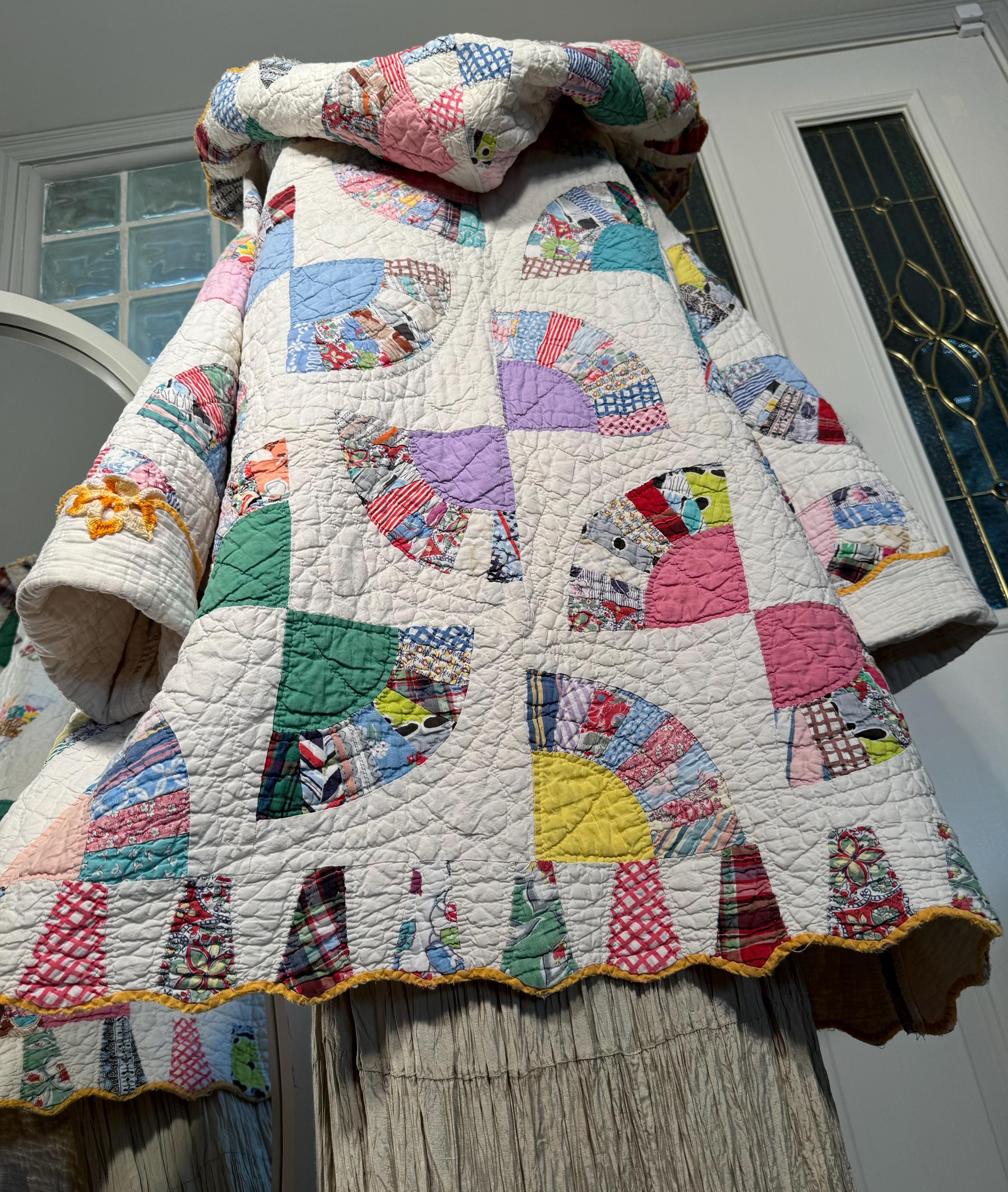 ジャケット・アウター vintage fabric feed sack jacket ジャケット・アウター vintage fabric feed sack jacket Grain Sack