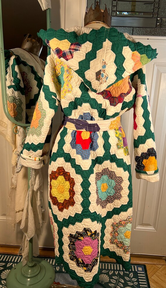 ☆人気☆【LOOM LOOM】☆QUILTING COAT (flower line)☆ XL Heavy Grandmothers Flower Garden Patchwork Quilt Coat