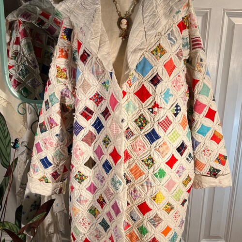 Large Pristine cathedral Window Coat Upcycled From Vintage - Etsy