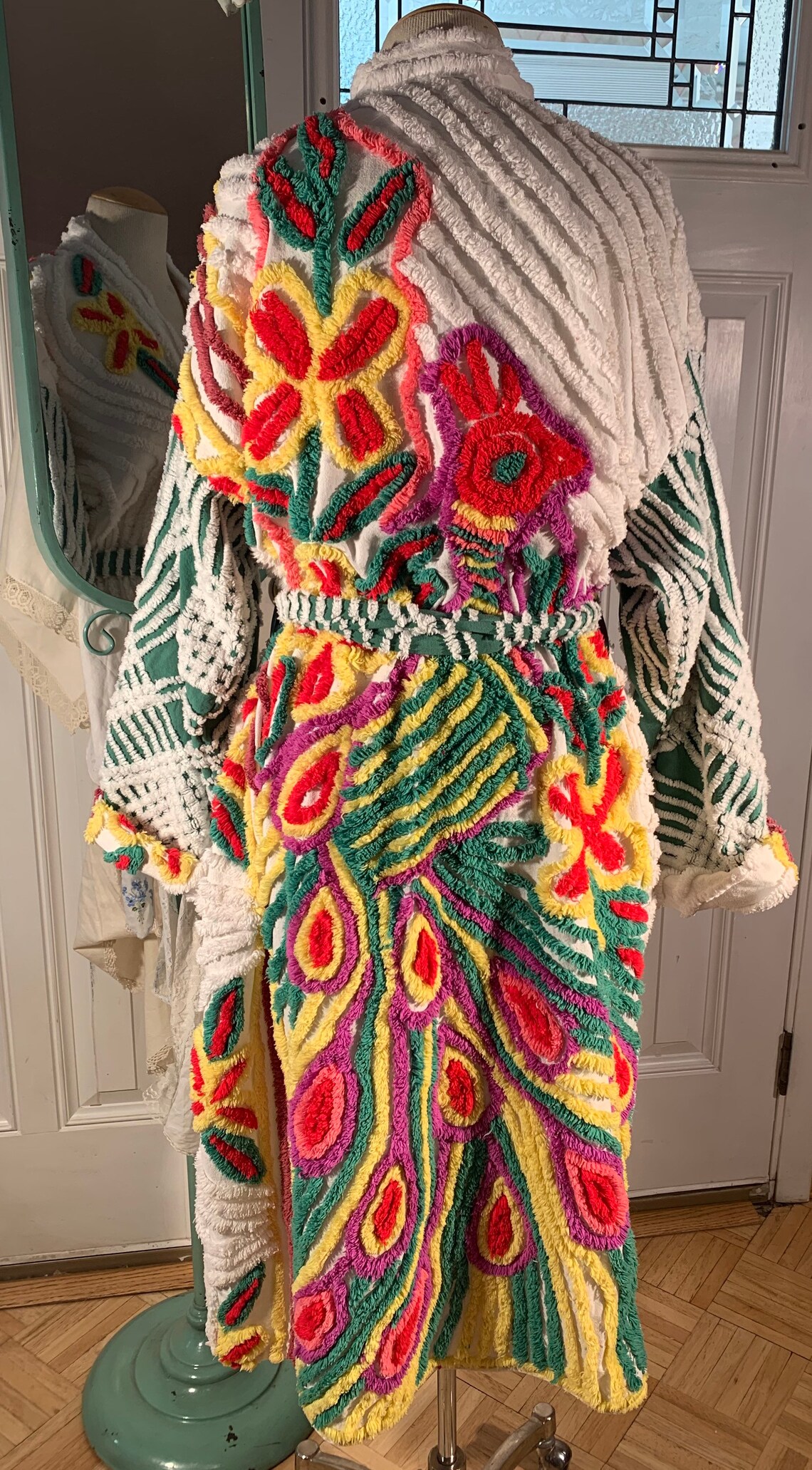 Medium Super Plush skittles Triple Peacock Chenille Bathrobe | Etsy