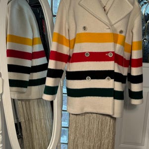 Medium ‘famous maker’ lined wool coat from vintage stock please read description