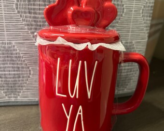 Rae Dunn Love Ya Figural Mug