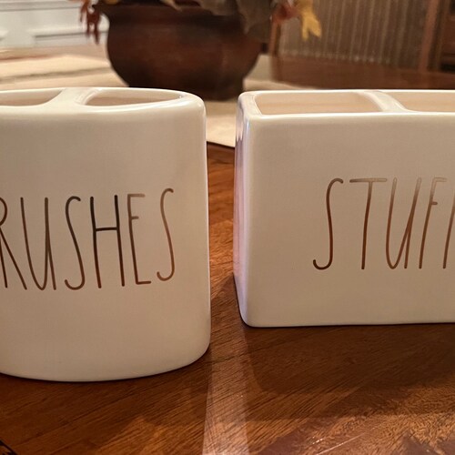 Apothecary Jars Rae Dunn Vanity Bathroom Storage Etsy