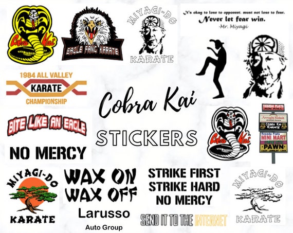 Cobra Kai Logo Karate Kid Vinyl Sticker 