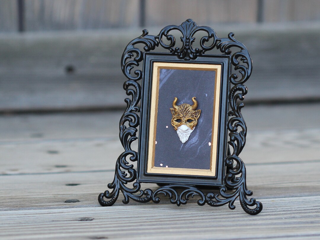 Miniature Venetian Mask - 1:12th Scale Full-face Devil Mask - Etsy