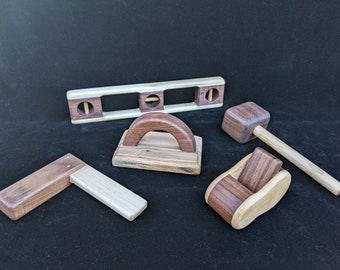 Wooden Toys - Toy Wood-working Tools - Set 3