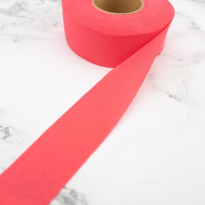Coral Pink Bias Tape Binding Trim Tricot Knit Lining 1.25 inches wide x 14 yards