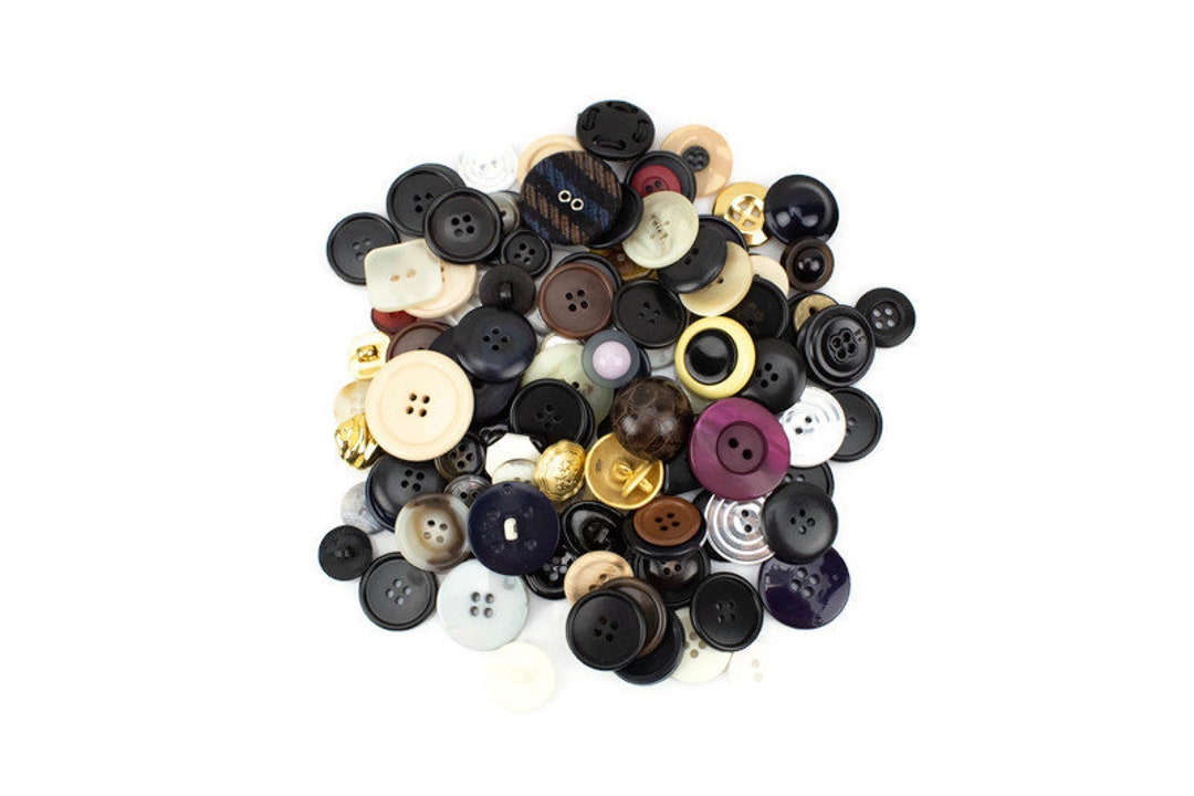 100 Assorted Color Buttons: Bulk Variety Pack - Etsy