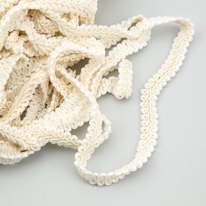 Off White Chinese Braided Trim Gimp Braid Trim Braid Trim 1/2 inch width 10 yards