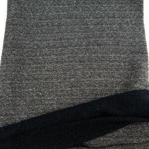 Heather Gray and Black French Terry Fabric Medium Weight by the yard FTK00716R