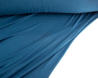 Peacock Blue Knit Jersey Fabric by the yard ATK00534R