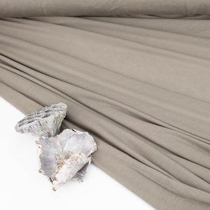 Taupe Knit Jersey Fabric by the yard Beige Knit Jersey Fabric Stretchy Knit Fabric Tshirt Fabric