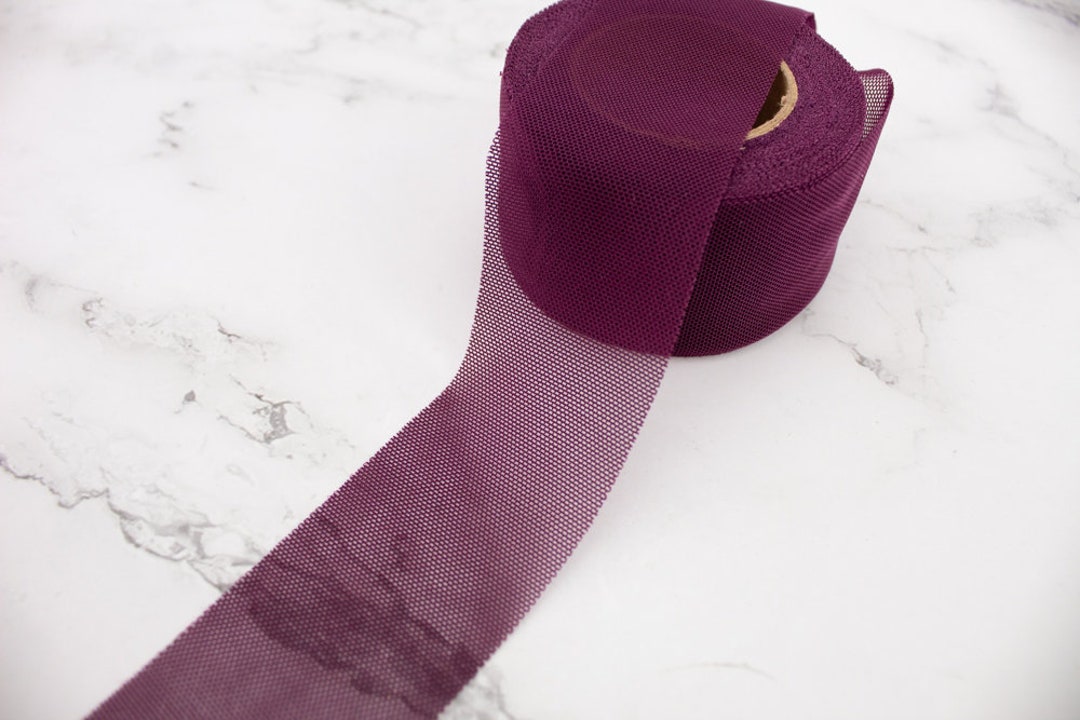 Fuscia Mesh Bias Tape, Nylon Spandex Binding Trim - 1.5 Inch X 10 Yards ...