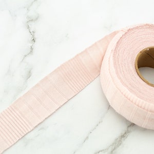 Light Pink rib knit jersey bias tape 10 yards x 1-1/8 inches wide