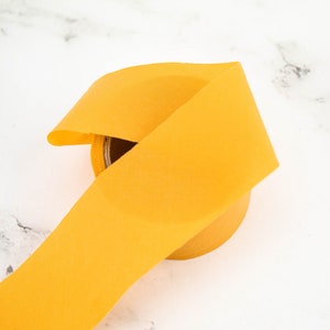Deep Yellow Cotton Bias Tape Binding Tape 1.25 inches width x 8 yards total