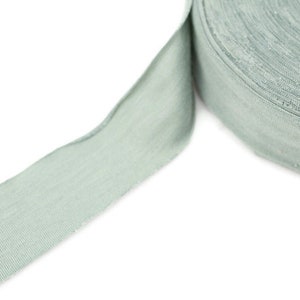 Sage Green Knit Jersey Bias Tape 1.25 inches width x 15 yards  BST00169