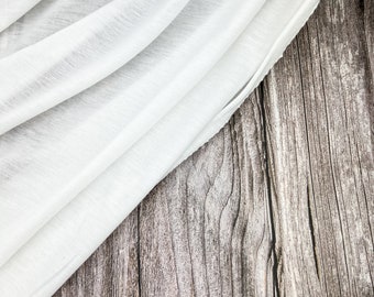 White Knit Jersey Fabric Designer Fabric by the yard ATK00539R