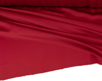Deep Red Crepe Back Satin Fabric Designer Fabric Polyester by the yard