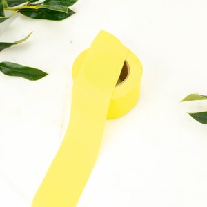 Yellow Woven Bias Tape Binding Tape Seam Binding Trim Made from Crepe Georgette Fabric 1.25 inches width x 6.5 yards