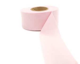 Light Pink Bias Tape, 1.25" Wide Tricot Knit, 7 Yards