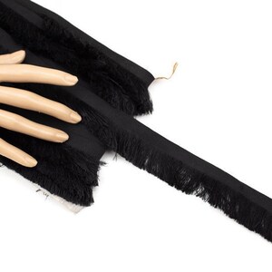 Black Grosgrain Fringe Ribbon - Etsy display picture 1
