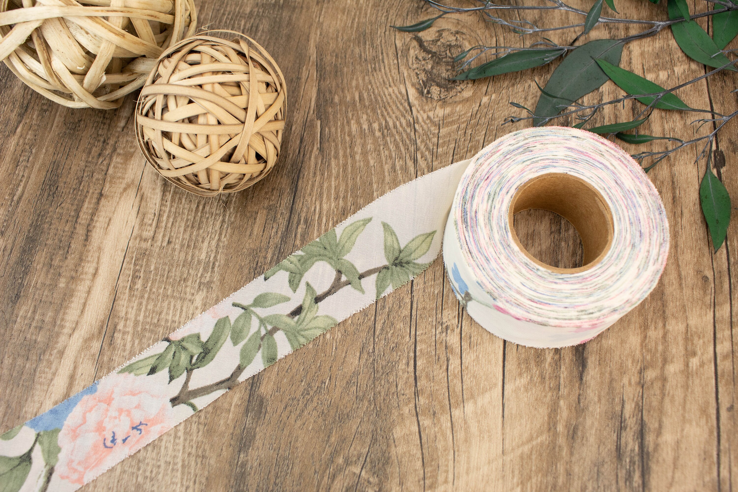 Cream Pink and Blue Floral Chiffon Bias Tape 1.25 inches Etsy