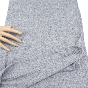 Blue Crinkle Knit Jersey Fabric by the Yard