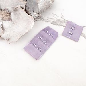 Lavender Hook and Eye Bra Closure 2 x 3 for 2 pairs NTN00059