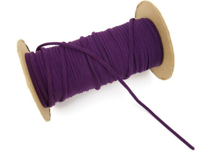 Purple Oval Narrow Elastic Trim Spaghetti Straps Bra Straps Headbands